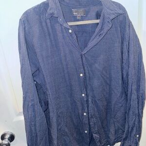 Vince Blue Casual Button Down Shirt
